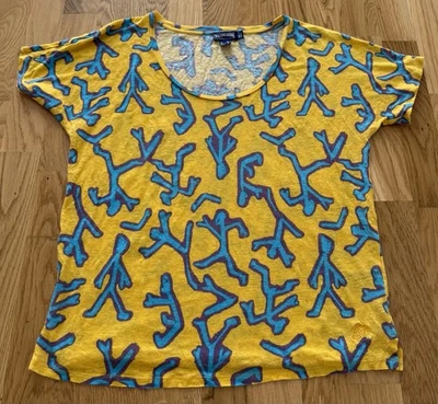 Camiseta Vilebrequin Mujer 100% Lino Manga Corta Talla 2 Foto 1 de 4