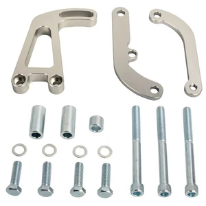 Power Steering Pump Bracket for SBC Chevy 327 350 LWP Saginaw Long Water Pump - Picture 1 of 6