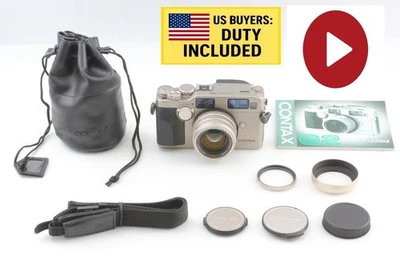 🎦 [MINT++ w/ Hood] Contax G2 Rangefinder Film Camera Planar 45mm F2 Lens... - Photo 1/4