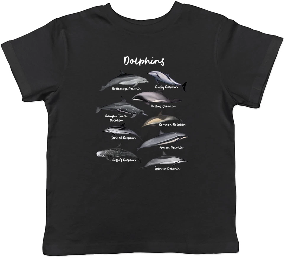 BABY ORIGINALS Dolphins of the Sea World Intelligent Kids T-Shirt Boys Girls Gift