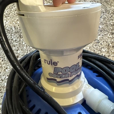 Rule Pool Cover Drain Pump M-2497  25' Power Cord Tested Works - Image 1 of 4