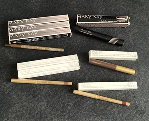 Mary Kay Eyeliner Brow Pencil Lip Lot Of 8 New, Various Sizes & Colors- See List - Picture 1 of 13