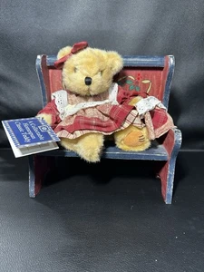 Weihnachten Teddybär Sammlerstück Feiertage auf der Bank New Old Stock K-Mart - Bild 1 von 7