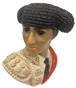 Figura busto cabeza torero Marwal by Brower Chalkware Matador 1966 - Imagen 1 de 12