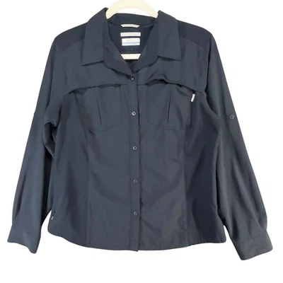 Camisa de Senderismo Columbia M Azul Omni Tono Abotonada Pestaña Enrollable Ventilaciones Trek Aire Libre Foto 1 de 4
