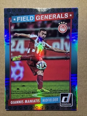 2015 Panini Donruss - Field Generals Giannis Maniatis #4 Green Soccer Ball /25 - Image 1 of 2
