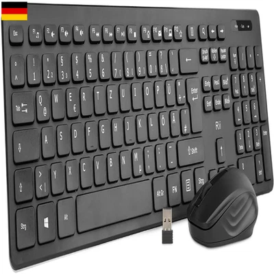 Kabellose Funktastatur mit Maus | Deutsches Layout | 81,6 g - Bild 1 von 4