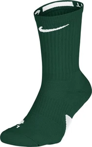 Nike Elite Dri-Fit Basketball Crew Socks Green White Large 8-12 SX7622 341 - Picture 1 of 6