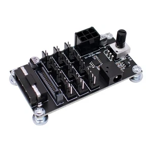 Châssis Ordinateur PWM Ventilateur Violent Contrôleur de Vitesse 9 Voies 12V PWM 4Pin High-6459 - Photo 1/7