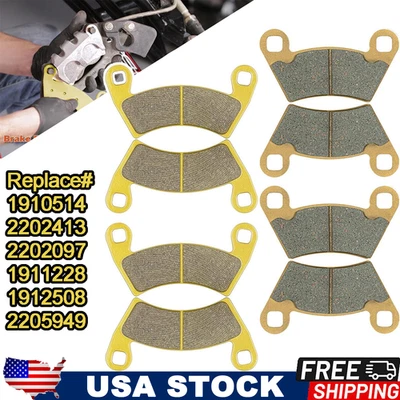 For Polaris Ranger Ranger Diesel Ranger EV Front & Rear Ceramic Brake Pads - Image 1 of 4