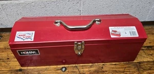 Vintage NOS Homak No 200 Hip Roof Toolbox Metal With Tray USA - Picture 1 of 8