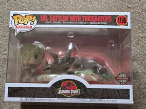 Damaged Box DR.SATTLER WITH TRICERATOPS Jurassic Park Funko Pop! Moment #1198 - Picture 1 of 9