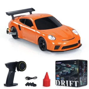 RC Mini Drifting Car for Racing Sports 1/43 Race Car Model Lights w/Traffic Cone - Picture 1 of 12