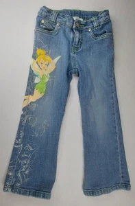 Jeans Pantaloni Campanellino Collezione Disney Store Studio Ragazze Taglia 5 Y2K Taglio Stivali  - Foto 1 di 15