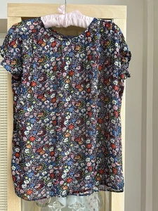 Next Size 8 Very Pretty Chiffon Top. Cap Sleeve . Loose Fit - Picture 1 of 4