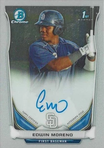Bowman Chrome 2014 - Prospect Autographs Edwin Moreno #BCAP-EM (AU) - Imagen 1 de 2