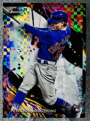 2024 Topps Finest Pete Crow-Armstrong CHECKERBOARD Refractor #104 UNCOMMON Cubs - Image 1 of 2