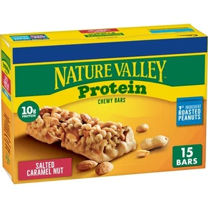 Protein Granola Bars, Salted Caramel Nut, Snack Bars, 15 ct, 21.3 OZ - Picture 1 of 2