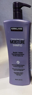 Kirkland Signature Moisture Shampoo 33.8 fl oz NEW BOTTLE WITH PUMP - Image 1 of 2