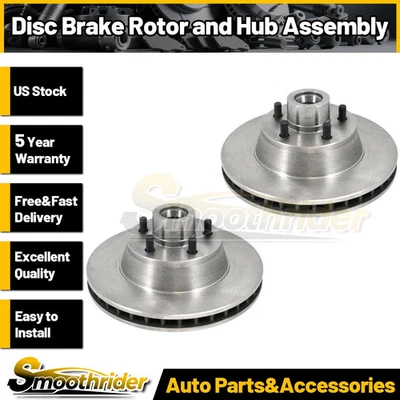 DuraGo 2pcs Front Disc Brake Rotor and Hub Assembly For Dodge B100 Van 1973-1974 - Image 1 of 2