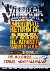 WEIRD AL YANKOVIC - 2023 - Live In Concert Tour - Poster - Berlin - SIGNED!! - Bild 1 von 1