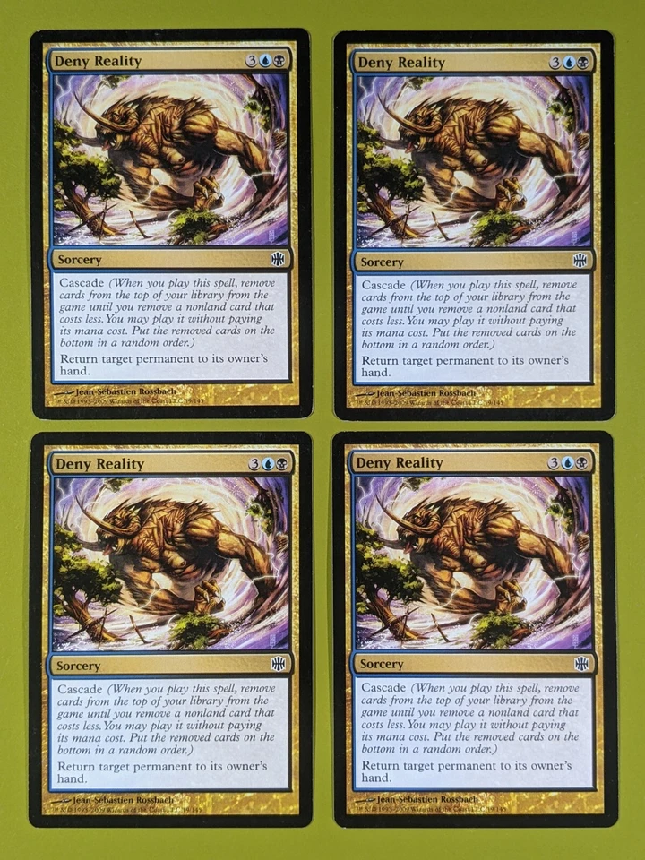 Deny Reality x4 Alara Reborn 4x Playset Magic the Gathering MTG - Image 1 of 1