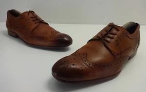 Zapatos Hombre Talla 10 Calles TED BAKER Cuero Marrón 'Gryene' Con Cordones Oxford. EU44 - Imagen 1 de 16