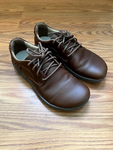 Leather Oxfords Women Size 7.5/Men Size 6 Nine2Five V1 Mocha Brown Lems Unisex - Picture 1 of 10