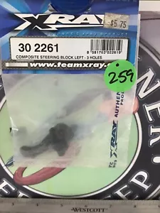 XRAY 30 2261 T1 Composite Steering Block Left – 3 Holes Orignal NewOldStock - Picture 1 of 3