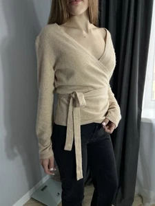 Cárdigan suéter con cinturón de cachemir Iris Von Arnim beige talla M para mujer - Imagen 1 de 15