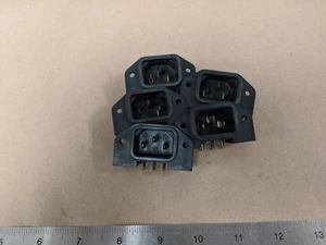 Conector eléctrico macho receptáculo de 3 pines Switchcraft EAC-303 ángulo recto 5 piezas - Imagen 1 de 5