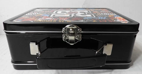 AUTHENTIC MIAMI HEAT TIN LUNCH (INC.T-SHIRT XL & A PAIR OF SOCKS) NEW/OPEN!!! Cover