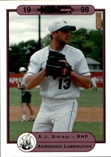 1998 Adirondack Lumberjacks Warning Track #4 A.J. Siriani Terryville Connecticut