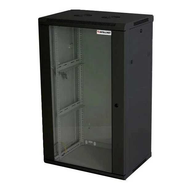 Armadio Rack 19'' a muro 20 unità sezione unica prof. 600mm Nero - Immagine 1 di 1