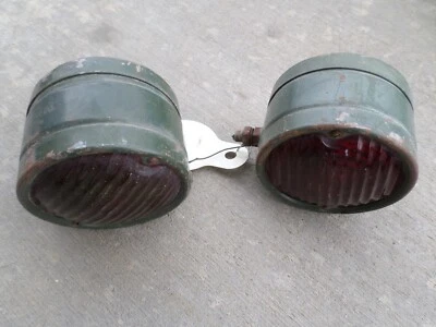 Lámpara de seguridad original señal NJ 30s 40s vintage Dodge Chevy Ford Buick Pontiac Foto 1 de 4