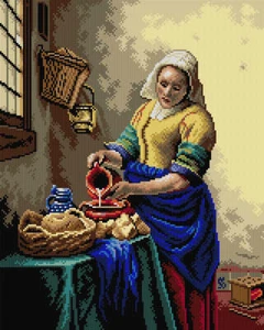Orchidea Needlepoint canvas for halfstitch without yarn after Johan vermeer -... - Picture 1 of 1