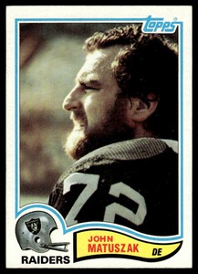 1982 Topps John Matuszak Oakland Raiders #195