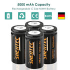 4x 5000mAh 1.2V C Bambino Batterie Ricaricabili Ni-MH Batteria HR14 R14 + Caricabatterie