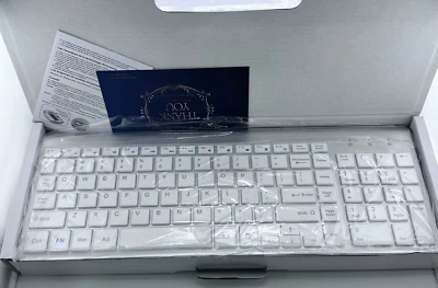 Topmate KM9000 Ultra Slim Wireless Keyboard and Mouse Combo (White) - Image 1 of 4