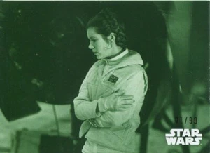 Star Wars ESB Black & White Green [99] Base Card #9 Princess Leia's Vigil - Bild 1 von 1