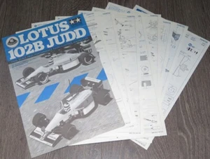 Tamiya ORIGINAL 1/10 Lotus 102B Judd Instruction Manual (for kit 58095) - Picture 1 of 1