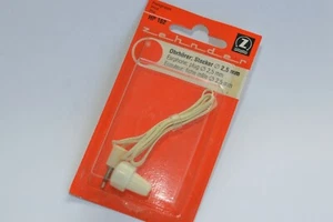 Vintage Radio Mono Kopfhörer / Ohrhörer von Zehnder Typ HP162, weiß, 2.5 mm, NOS - Picture 1 of 3