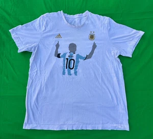 Adidas Argentina National Soccer Team Lionel Messi Men's T-Shirt Size L. - Picture 1 of 6
