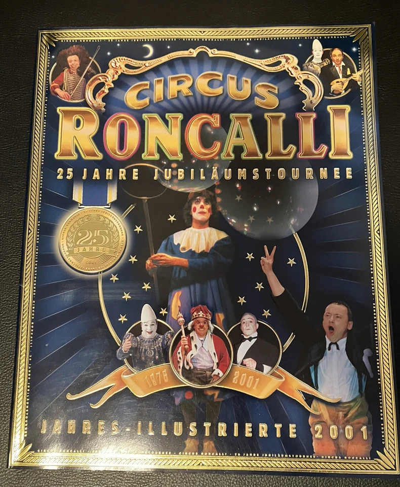 Circus Roncalli Programmheft 25 Jahre Jubiläumstournee Jahres Illustrierte 2001 - Bild 1 von 1