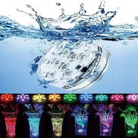 Swimming Pool Light RGB LED Bulb Remote Control Underwater Color Vase Decor 4PCS