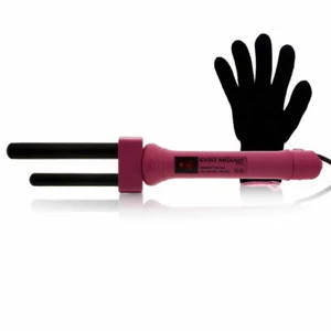 ENZO MILANO Bi-Tube Curling Iron Pink - Picture 1 of 1