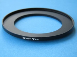 52mm to 72mm Step Up Step-Up Ring Camera Lens Filter Adapter Ring 52mm-72mm - Picture 1 of 2