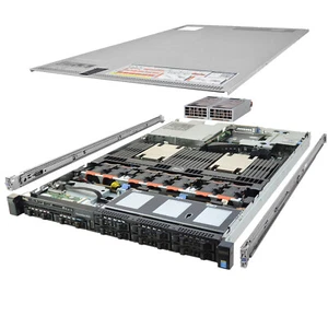Dell PowerEdge R630 Server 2x E5-2690v3 2.60Ghz 24-Core 128GB H330 Rails - Picture 1 of 5