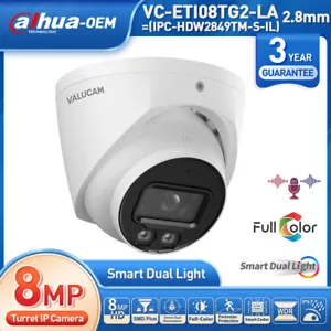 Cámara IP Dahua OEM IPC-HDW2849TM-S-IL 8MP luz inteligente WizSense a todo color SMD+ - Imagen 1 de 24
