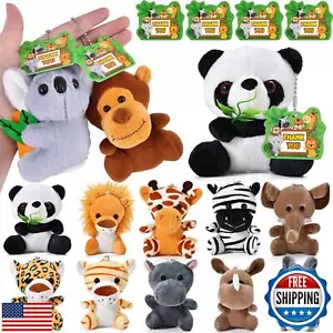 Winrayk 12Pcs Safari Mini Stuffed Animals Kids Party Favors, 4.8 Inch Keychai - Picture 1 of 5